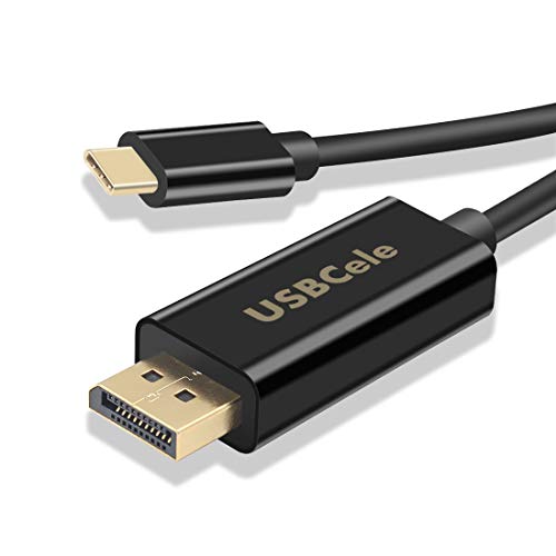 USB-C to DisplayPort Cable 4K@60Hz, USBCele USB Type C (Thunderbolt 3) to DisplayPort Cable Adapter for MacBook Pro, iMac, XPS Laptop, Galaxy S8/S9/S10 to Monitor, Projector, 6FT [Advanced Chip]