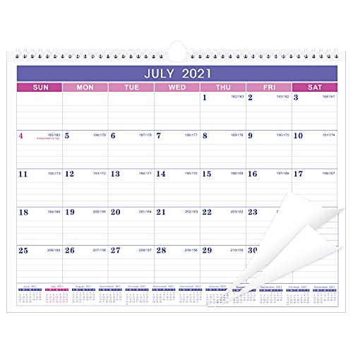Book Cover 2021-2022 Calendar - 18 Monthly Wall Calendar with Thick Paper, 15