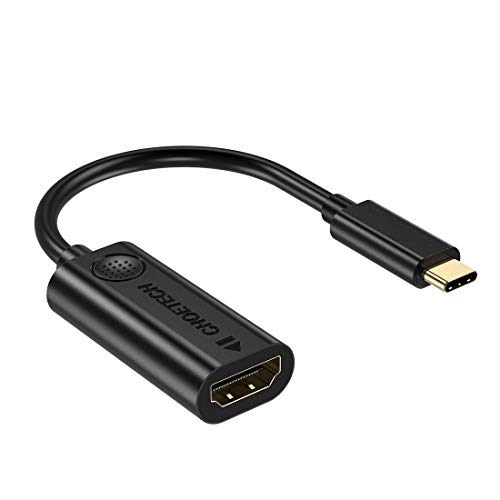 USB C to HDMI Adapter (4K@60Hz), CHOETECH USB 3.1 Type C (Thunderbolt 3 Compatible) to HDMI Adapter Compatible with Samsung Galaxy S10/S10+/S9/S9+/Note 9/8/S8/S8 Plus, 2018/2017 MacBook Pro, 2017 iMac
