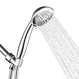 Srmsvyd Hand Held Shower Head High Pressure 5 Spray Setting Multi-functions Massage with 78 Inches Long Shower Hose (Chrome2)