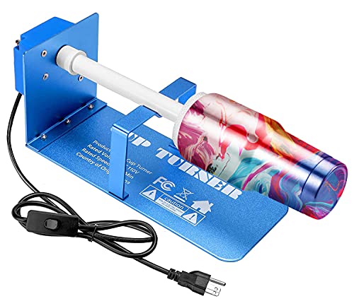Cup Turner for Crafts Tumbler,Metal Tumbler Spinner Machine for Drying Epoxy Resin-with Rotisserie Motor & Balance Steering Shaft