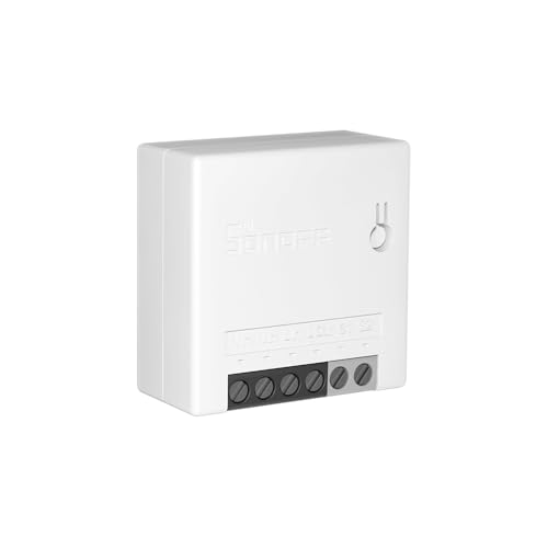 SONOFF Smart WiFi Switch Mini 2 Way Light Switch, Works with Amazon Alexa/Google Home/IFTTT, APP Remote Control, Voice Control, Timer Function, Support LAN Control, No Hub Required