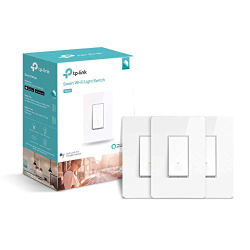 Book Cover TP-LINK HS200P3 Kasa Smart WiFi Switch (3-Pack) Control Lighting from Anywhere, Easy in-Wall Installation (Single-Pole Only), No Hub Required, Works with Alexa and Google Assistant, White (Renewed)