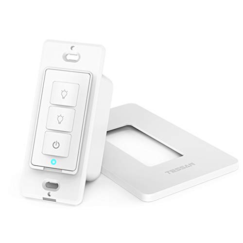 Extra Add-on Smart Dimmer Switch, Add-on 4 Way Switch for Tessan 3 Way WiFi Dimmer Switch Kit, Can not Work Alone