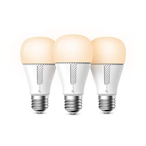 Book Cover Kasa Smart WiFi Light Bulbs (3-pack), Dimmable by TP-Link ï¿½ No Hub Required, Compatible with Alexa & Google (KL110P3)