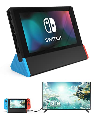 GuliKit Pocket TV Dock for Nintendo Switch, PD Protocol Avoids Brick, Hyper Trans for 1080P/2K/4K Projection, Magnet Transform Design, Supported Phone or Tablet, Charging Dock with Air Outlet (Black)
