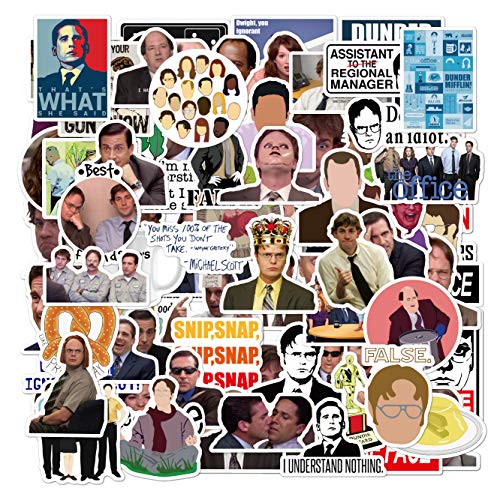 ZAYALI The Office Stickers - Pack of 100 Stickers - 3-4 Inches in Size - Vinyl Stickers - The Funny Stickers for Laptops, Computers, Hydro Flasks, Water Bottles