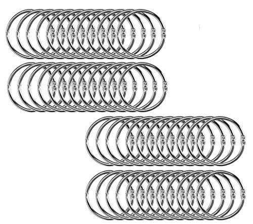 150 Pack 1.5 Inch Book Ring, Nicked Plated Loose Leaf Binder Rings, Metal Book Rings for School, Home, Office Supplier (Silver)