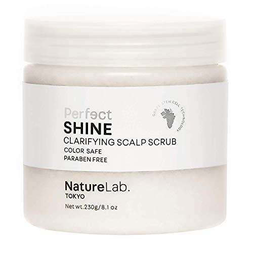 Book Cover NatureLab Perfect Shine Scalp Scrub - Dry Scalp Treatment + Scalp Moisturizer - Gentle Scalp Exfoliator Helps Hair Shine with Grape Stem Cells, Pearl + Hyaluronic Acid - Paraben-Free (8.1 oz/230g)
