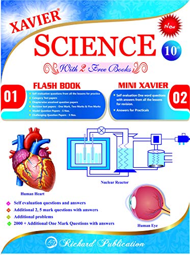 XAVIER Science Guide book in English Language for 10th Standard Students with 2 free books