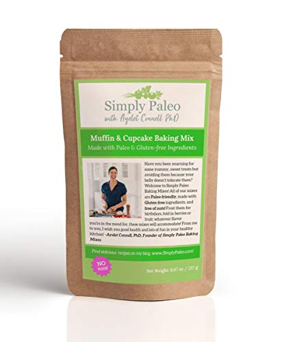 Simply Paleo Muffin and Cupcake Mix / Gluten Free, Dairy Free, Refined Sugar Free, Vegan, Plant Based, Paleo, Soy Free, Corn Free / Paleo Snacks / 12 servings- 9.07 OZ
