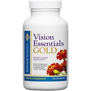 Vision Essentials Gold for Macular Vision Health with 40mg Lutein (120 Capsules)