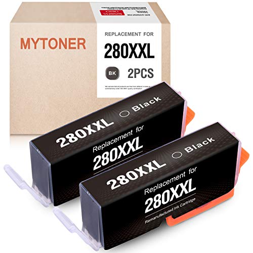Book Cover MYTONER Compatible Ink Cartridge Replacement for Canon PGI-280XXL 280 XXL PGBK Ink for PIXMA TR7520 TR8520 TS6120 TS6220 TS8120 TS8220 TS9120 TS9520 TS9521C Printer (Black, 2-Pack)