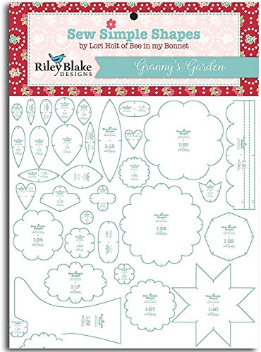 Book Cover Granny's Garden Sew Simple Shapes 32 Quilt Templates Set by Lori Holt ST-2674