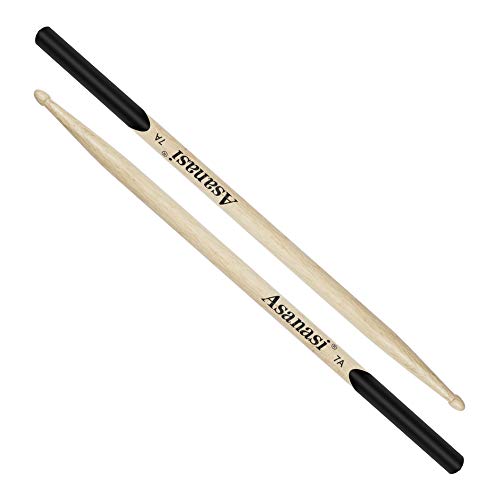 Asanasi 7A Maple Wood Non-Slip Drum Sticks For Practicing, For Kids And For Adults (7A)
