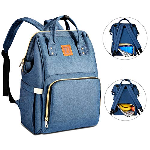 Baoyun Diaper Bag Backpack for Baby Waterproof Baby Travel Bags with Large Insulated Cooler