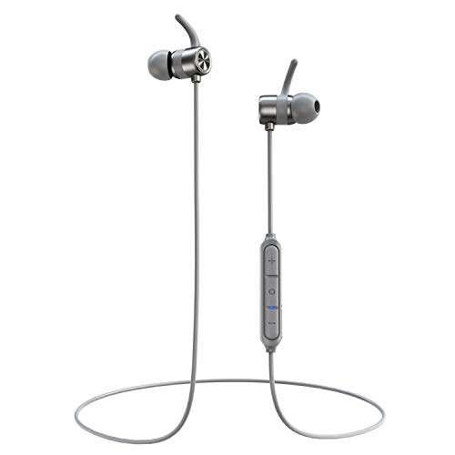 RCA Bluetooth Headphones, Bluetooth WirelessÂ Earbuds with Magnetic Attraction, 10 Hours Playtime, IPX5 Waterproof Sports Earphones for Running Exercise Gym