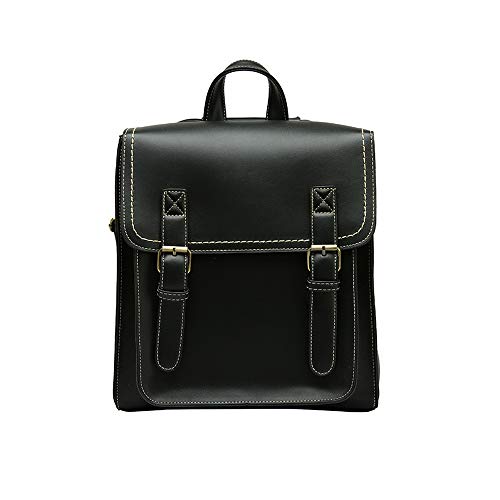 Bee Series Women's Contrast Color Faux Leather Backpack Ladies Convertible Shoulder Bag