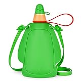 Srotek Collapsible Silicone Kids Water Bottles Portable Leak Proof Drinking Water Bottle - 305ml BPA Free Water Pouch