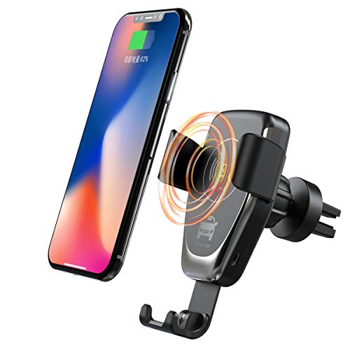 Book Cover ANKCE Wireless Car Charger Mount - Fast Car Wireless Charger 360Â°Rotatable -QI Fast Charger Compatible with iPhone Xs/XR/XS Max/X 8 Plus,Samsung Galaxy S9/S8/S7 Note 8.