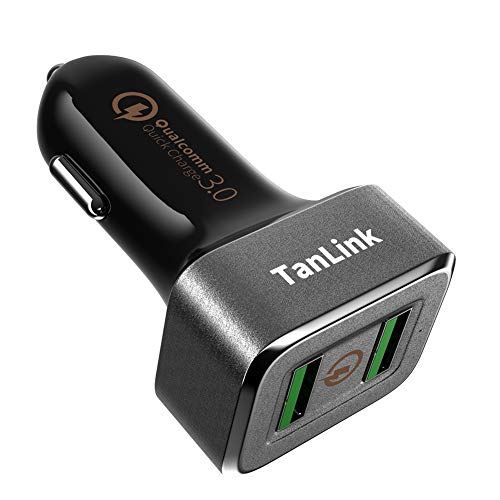 QC 3.0 Car Charger, 36W Dual USB Quick Charge 3.0 Car Charger for iPhone, iPad, LG, HTC, Nexus, Motorola and More, UL Listed