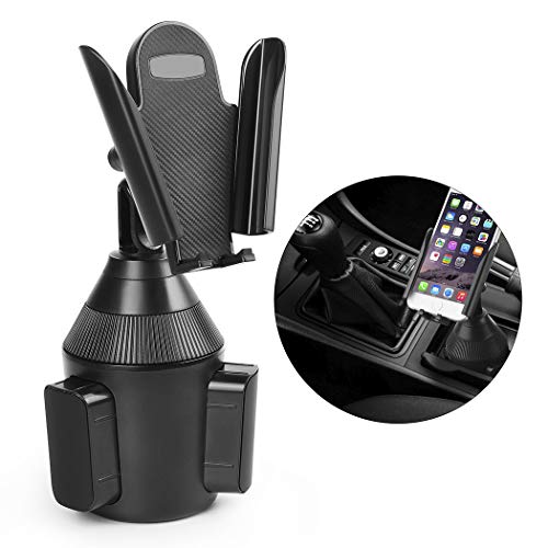 Car Phone Mount, Universal Adjustable Cup Phone Holder for Car Compatible with iPhone Xs/XS MAX/XR/X/8/8Plus/7/7Plus,Galaxy S7/S8/S9/S10/S10e,Google Nexus and More