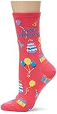 Hot Sox Women's Conversation Starter Novelty Casual Crew Socks