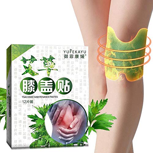 Book Cover 12pcs/Box Knee Pain Relief Patch Hot Moxibustion Plaster Leg Pain Relief Wormwood Sticker Self Heating Warming meridians Patches Plaster (1)