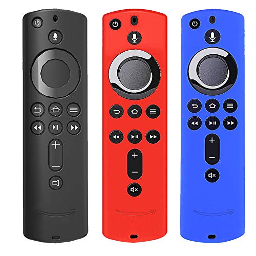 Book Cover PartyYeah 3Pcs Multicolors Remote Controller Humanized Texture Case Silicone Protective Cover for Amazon Fire TV Stick (Remote Controller is not Included)