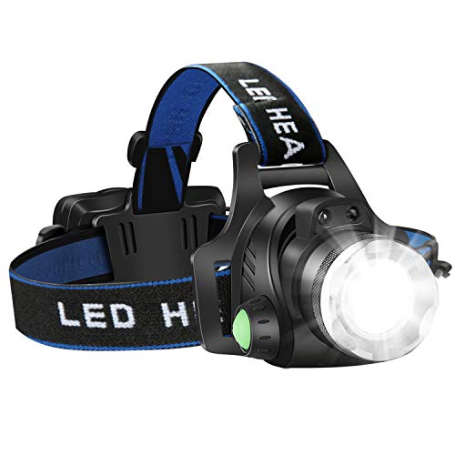 Book Cover COOLAPA Headlamp Flashlight, USB Rechargeable Led Head Lamp, IPX4 Waterproof T004 Headlight with 4 Modes and Adjustable Headband, Perfect for Camping, Hiking, Outdoors, Hunting
