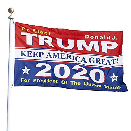 Bincout Meerore Trump 2020 America Flags - 3x5 Feet Keep America Great Polyester Lightweight Indoor US Flags