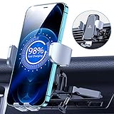 [Military-Grade Quality] VICSEED Wireless Car Charger Mount, Auto-Clamping Qi Fast Charging CD Phone Holder for Car Wireless Charger, Wireless Car Charger Vent Mount for iPhone 13 Pro Max S21 etc