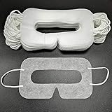 Universal Disposable VR Mask Cover 50/100 PCS Face Cover Mask for VR, VR Sanitary Mask, VR Cover, VR Eye Cover Mask, White (50 Pieces)