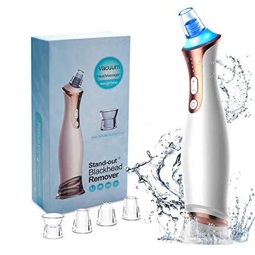 Blackhead Remover Pore Vacuum-Electric Facial Pore Cleaner,USB Rechargeable Beauty Device with 4 Replaceable Probes for Women & Men …