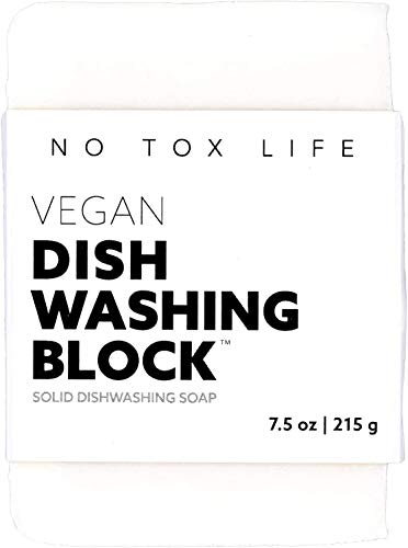 No Tox Life Dish Washing Block Soap - Free of Dyes and Fragrance - Zero Waste