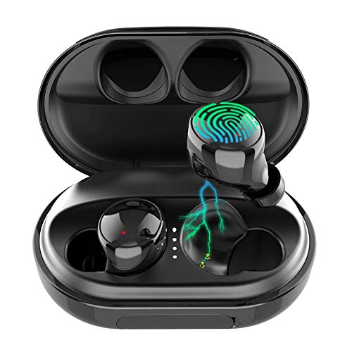 EDYELL C5 Bluetooth 5.0 Wireless Earbuds with Massive 3500MAH Charging Case IPX7 Waterproof TWS Stereo Headphones in Ear Built in Mic Headset Premium Sound with Deep Bass for Sports