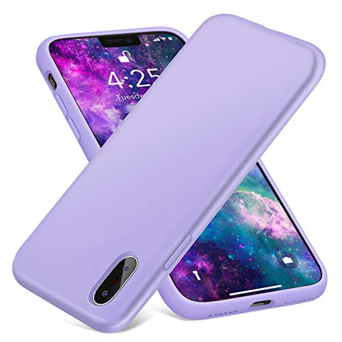 Aowin Silicone Case for iPhone X iPhone Xs Case, Thicken Liquid Silicone Shockproof Protective Case Cover for Apple X/Xs 5.8 Inches (Light Blue)