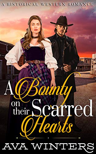 Book Cover A Bounty on Their Scarred Hearts: A Western Historical Romance Novel