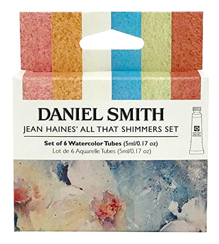 Book Cover DANIEL SMITH Watercolor, 5ml tubes, Jean Haines All That Shimmers Set 6 Watercolor Tubes (total 6 pieces) 285610375, 0.17 Fl Oz (Pack of 6)