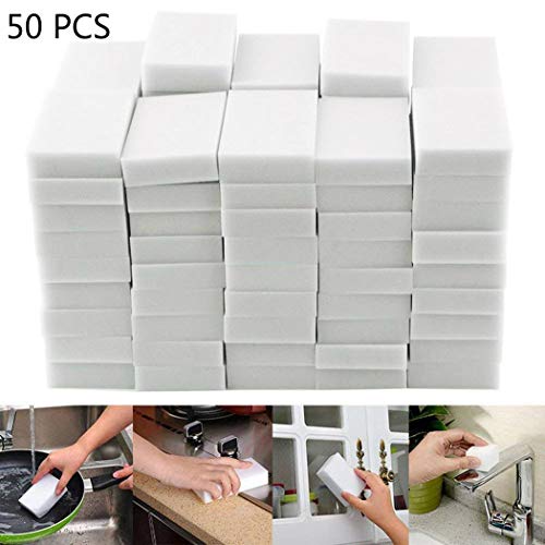 Book Cover Idomeo 50Pcs/Set Household Sponge Eraser Cleaner Home Kitchen Multi-Function Cleaning Tool Sponges