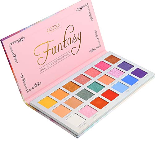 Docolor Eyeshadow Palette 21 Colors Highly Pigmented Professional Eyeshadow Palette Fantasy Matte Glitter Highly Long Lasting Pressed Pearls Makeup 21 Color Palettes