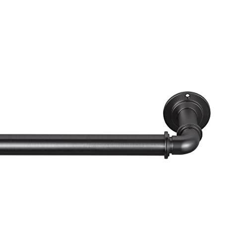 MODE Industrial Room Darkening Decorative Curtain Rod Set - Multiple Sizes & Colors