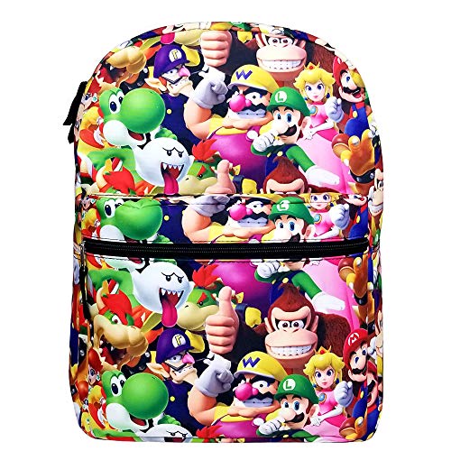 Book Cover Nintendo Backpack - Super Mario Bros - All-Over Print 16