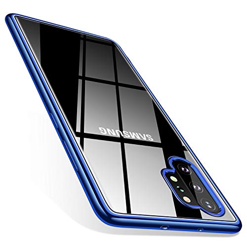 TORRAS Galaxy Note 10 Plus Case/Galaxy Note 10 Plus 5G Case Crystal Clear Ultra-Thin Slim Fit Soft TPU Cover Compatible with Samsung Galaxy Note 10 Plus 6.8 inch, Blue