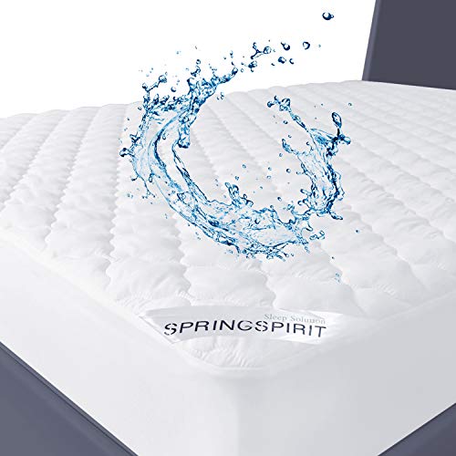 Mattress Pad Cover Waterproof California King Size, Breathable & Ultra Soft California King Mattress Protector Quilted Fitted with Deep Pocket Strethes up to 18" Depth (72"x 84")-10 Year Warranty