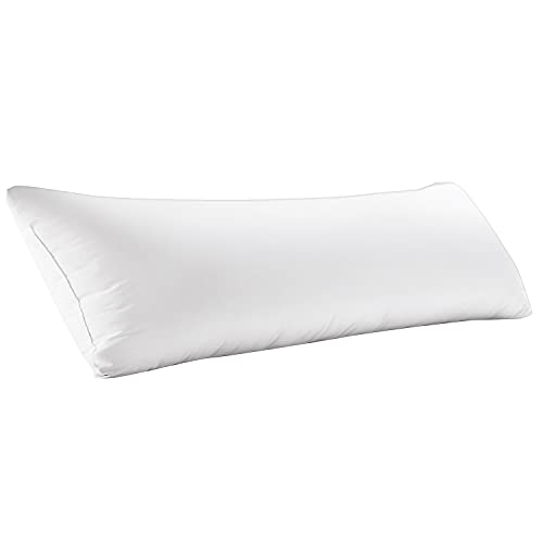 Book Cover WhatsBedding Full Body Pillow Insertï¼ˆWithout Coverï¼‰- Large Body Pillow for Adults - Breathable Long Side Sleeper Pillow for Sleeping ï¼ˆ20Ã—54 inchï¼‰- White