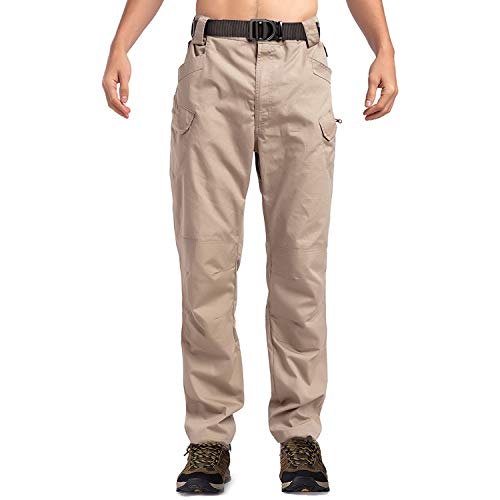 ADAFAZ Men's Lightweight Performance Tactical Pants Quick Dry Cargo Pants for Outdoor Hiking/Hunting/Fishing/Casual