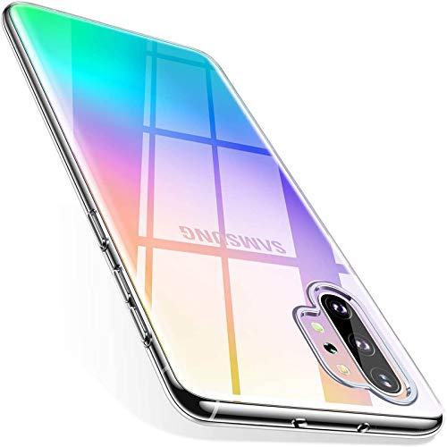 TORRAS Galaxy Note 10 Plus Case/Galaxy Note 10 Plus 5G Case Crystal Clear Ultra-Thin Slim Fit Soft TPU Cover Compatible with Samsung Galaxy Note 10 Plus 6.8 inch, Clear