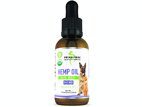 Organic Hemp Oil for Dogs & Cats | Reduce Anxiety | Relieve Pain | Calming Liquid Health Aid