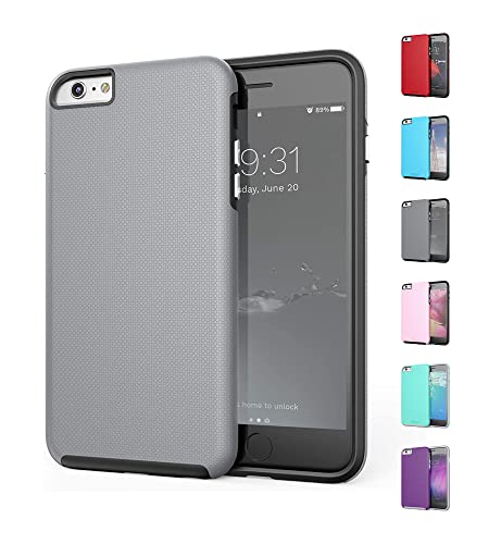 Crave iPhone 6S Plus Case, Dual Guard Protection Series Case for iPhone 6 6s Plus (5.5 Inch) - Grey